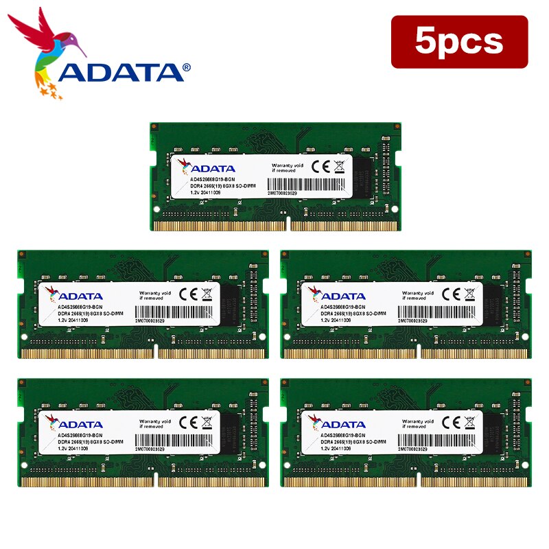 ADATA ̾ DDR4 ޸ , Ʈ ƮϿ  ׼ ޸, SO-DIMM RAM, 8GB, 2666MHz, 3200MHz, 5 /Ʈ